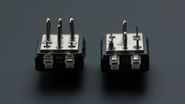 Diagram comparing 3-pin and 5-pin mechanical keyboard switches